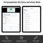 Deutschkurs A1 & A2 Paket – Schritte plus Neu 1 - 4 Kursbuch (Hueber) + Videokurs Zugangscode | V-IZ