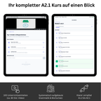 Deutschkurs A2.1 – Schritte plus Neu 3 Kursbuch (Hueber) + Videokurs Zugangscode | V-IZ
