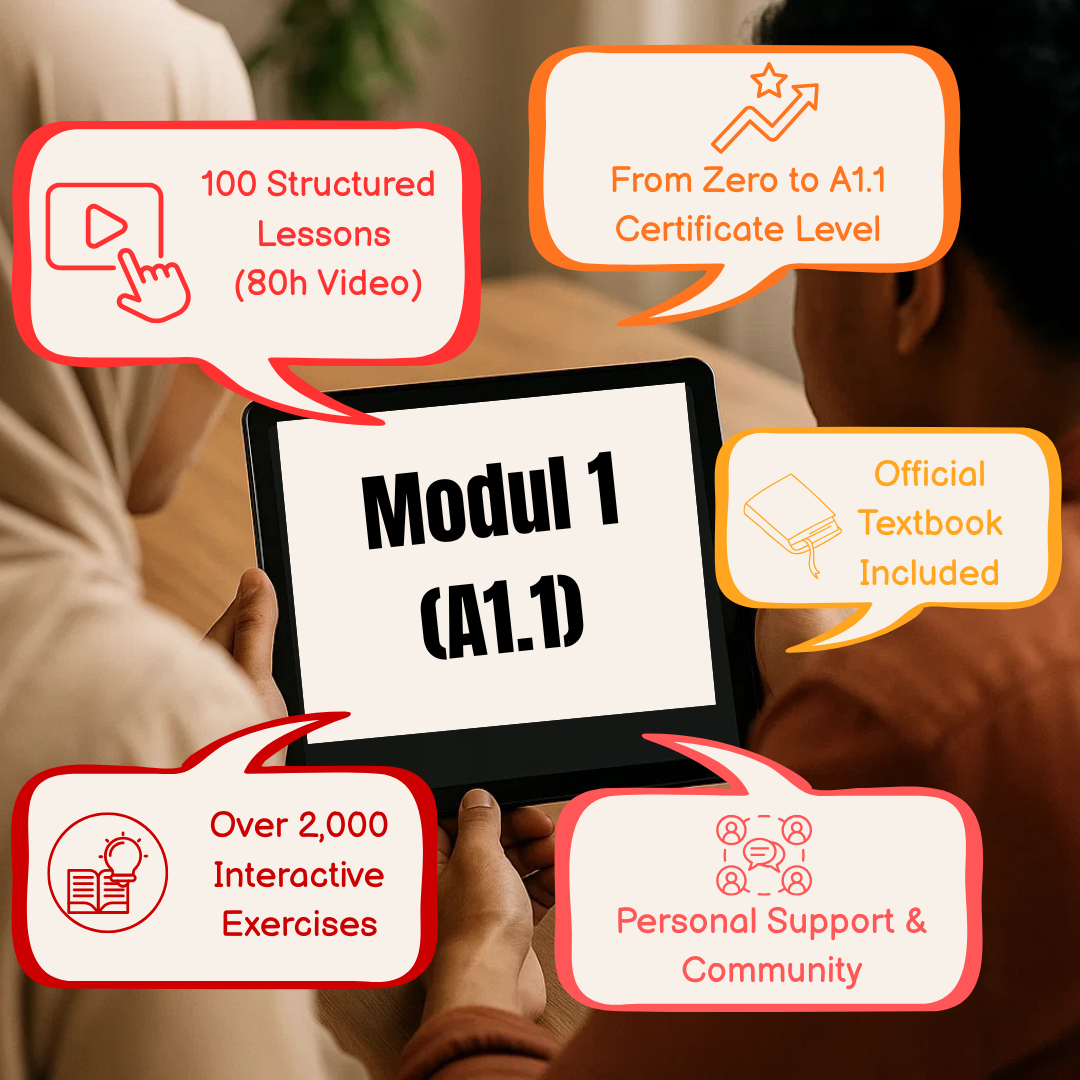 Modul 1 (A1.1): Der flexible Online-Deutschkurs für Berufstätige